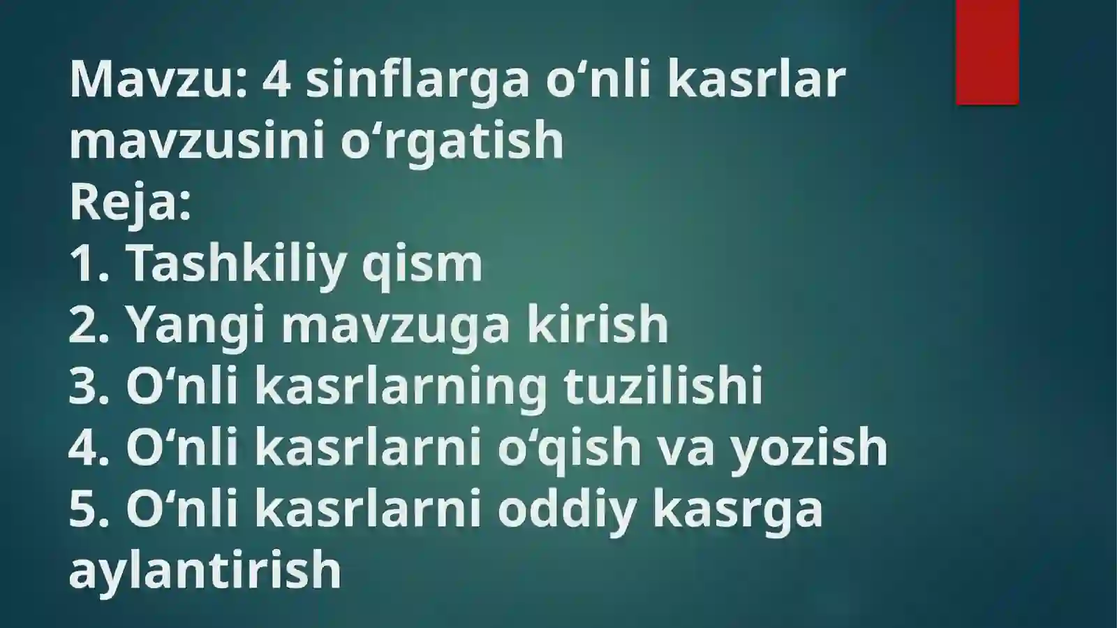 Matematika va unioʻqitish metodikasi 2