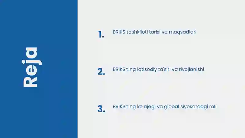 Mavzu: Briks tashkiloti 2