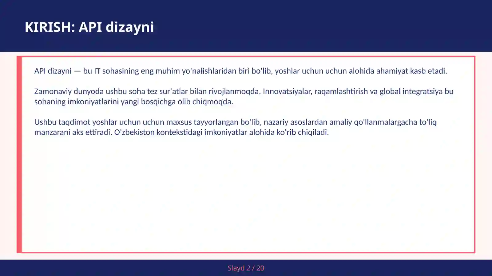 API DIZAYNI 2