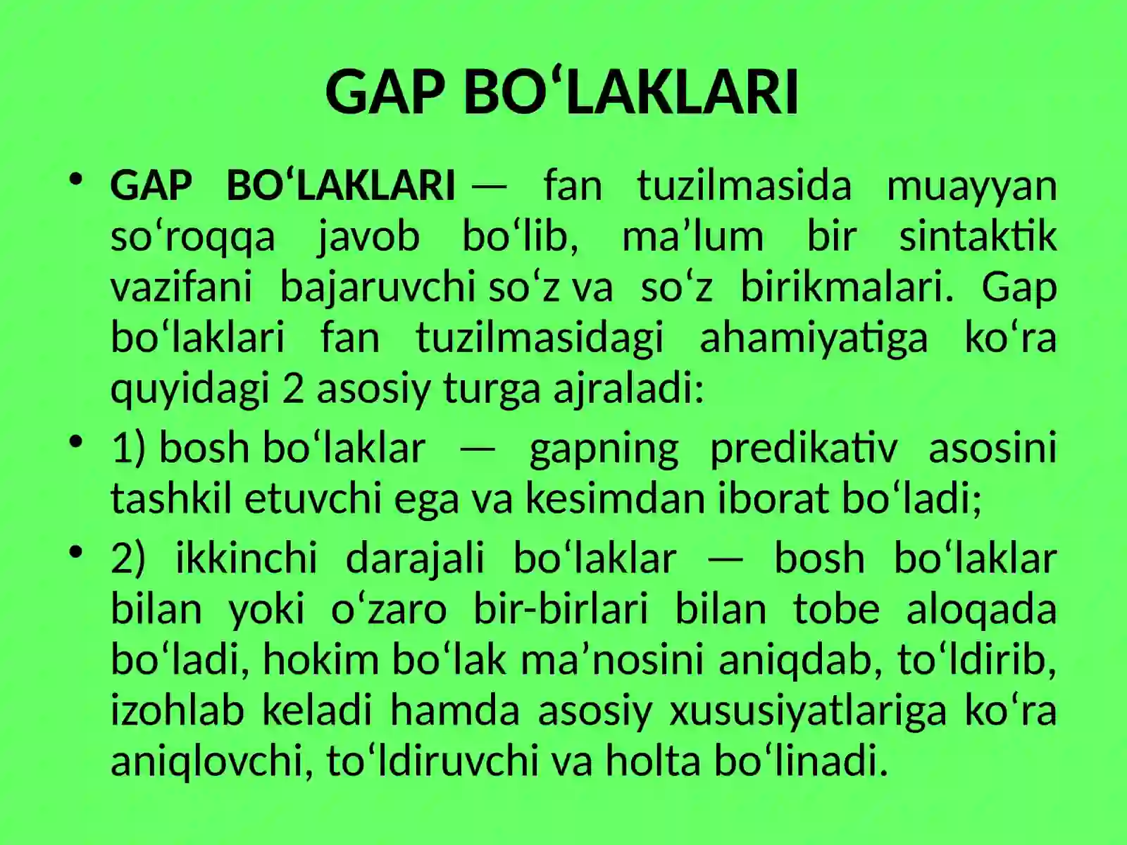 Gap bo`laklari 2