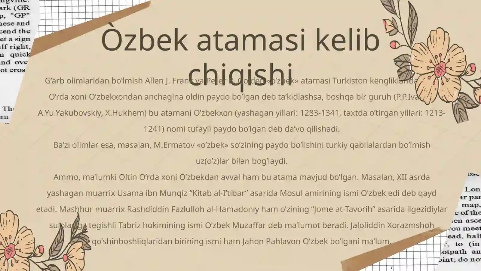 Respublika viloyatlarining toponomikasi 2