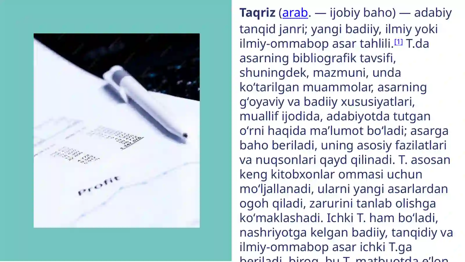 TAQRIZ YOSISH  QOIDALARI 2