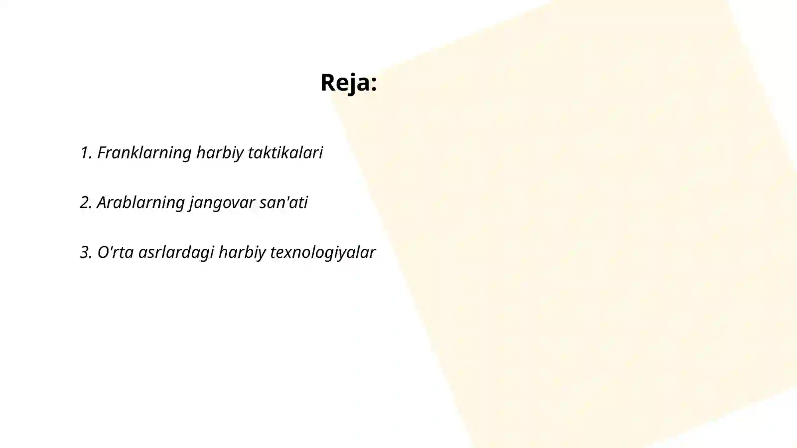 Franklarning harbiy taktikalari 2