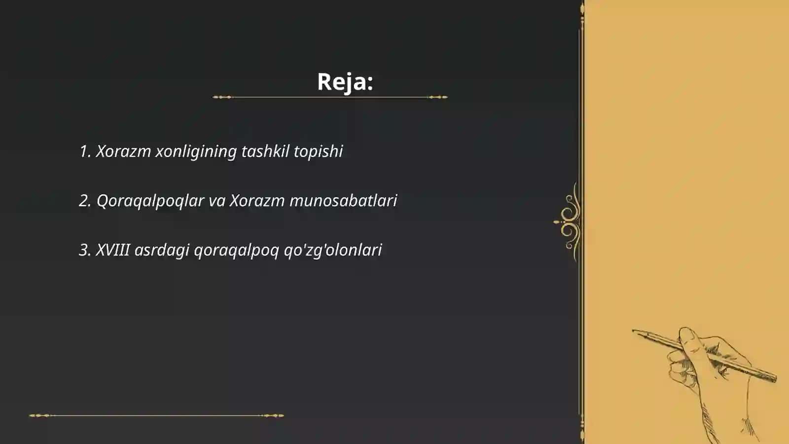 Xorazm xonligi siyosiy hayotida Qoraqalpoqlar 2