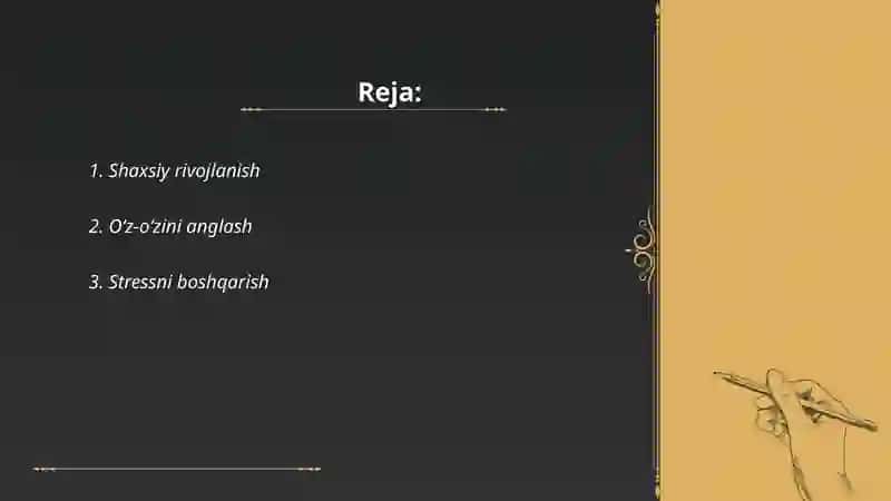 Oʻsmirlar bilan oʻtiladigan treninglar 2