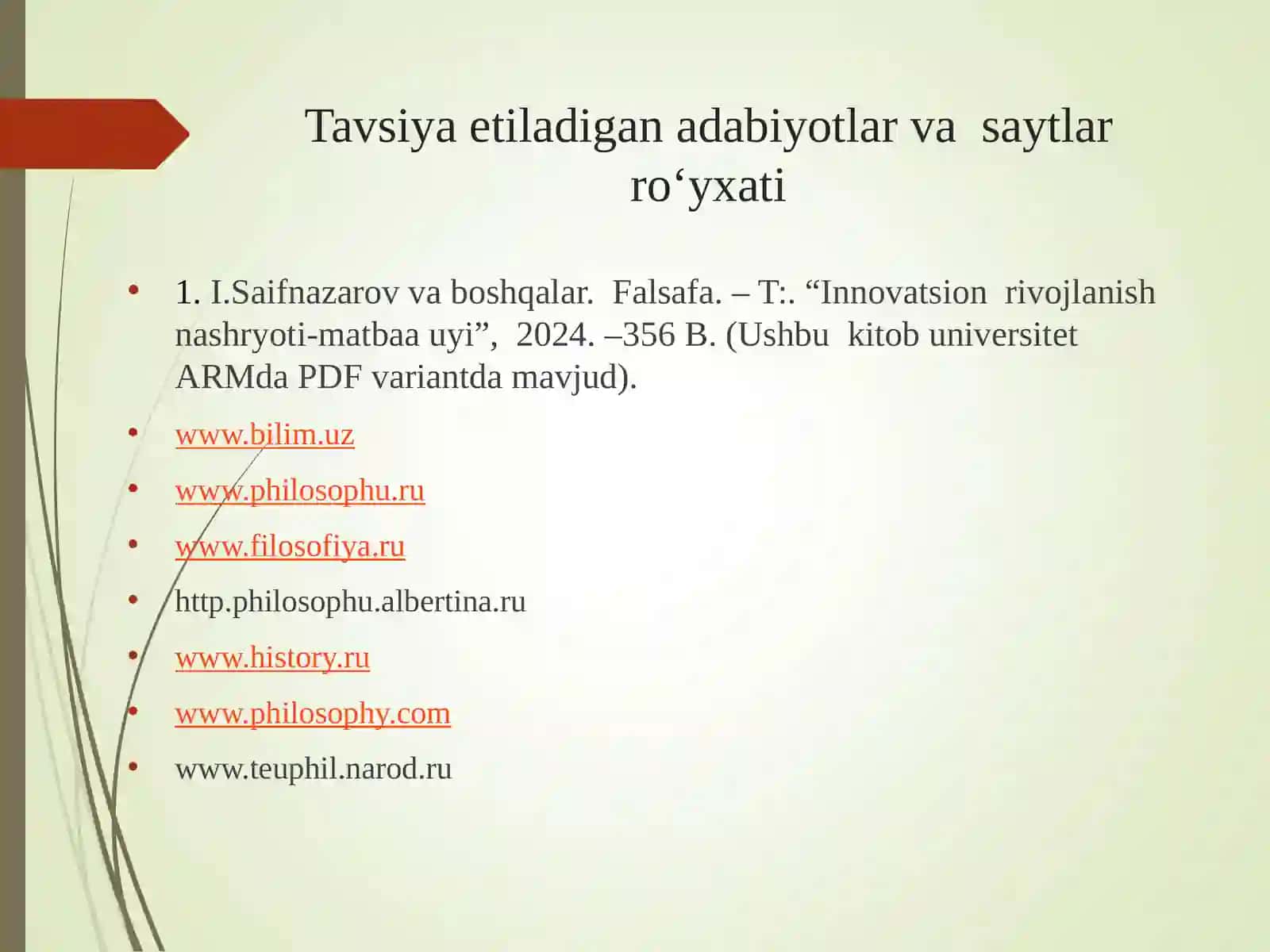 FALSAFANING MOHIYATI VA JAMIYAT TARAQQIYOTIDAGI AHAMIYATI 2