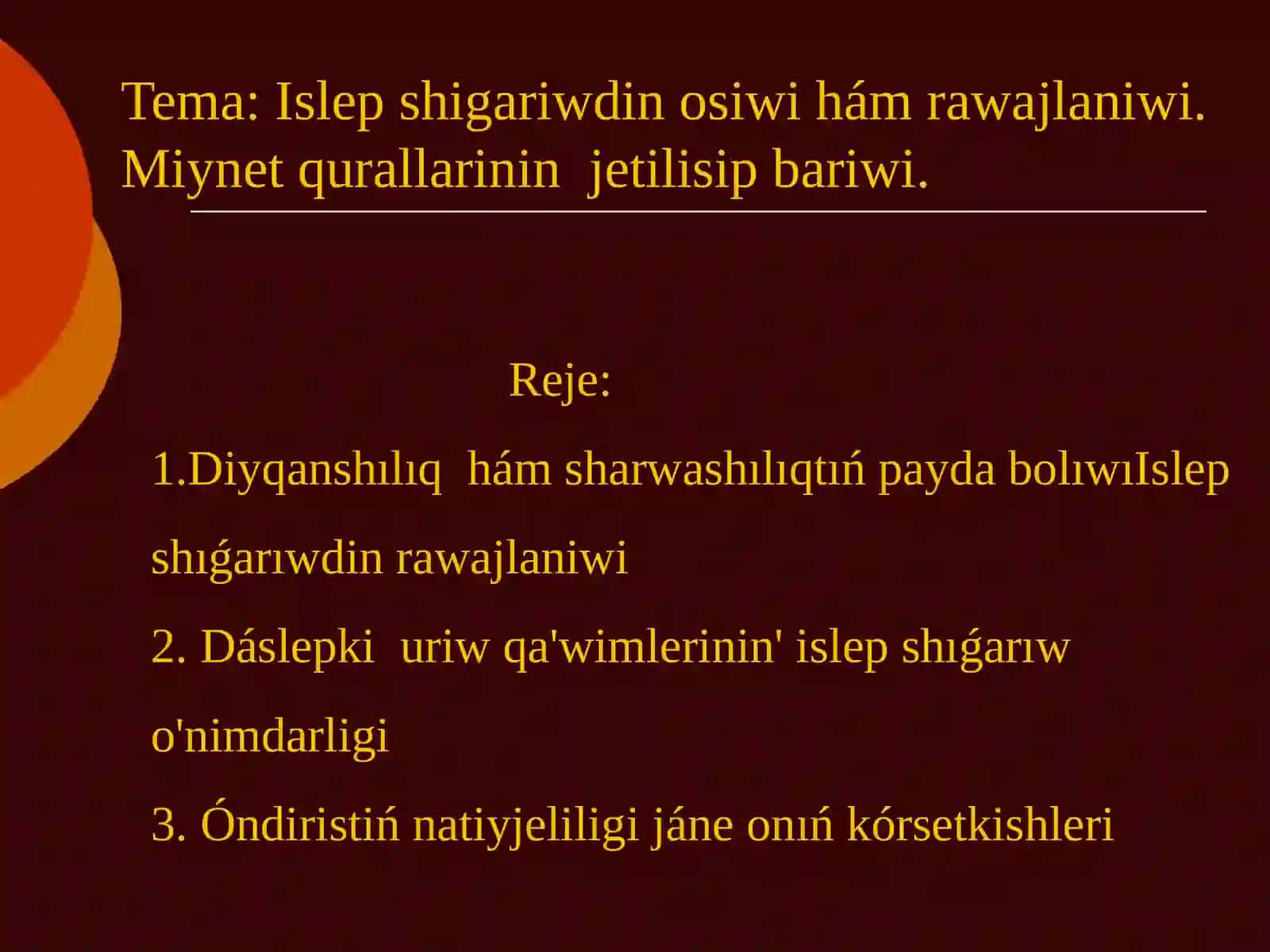 QMU tariyx fakuteti arxeologiya qa'negeligi1-kursstudenti 2