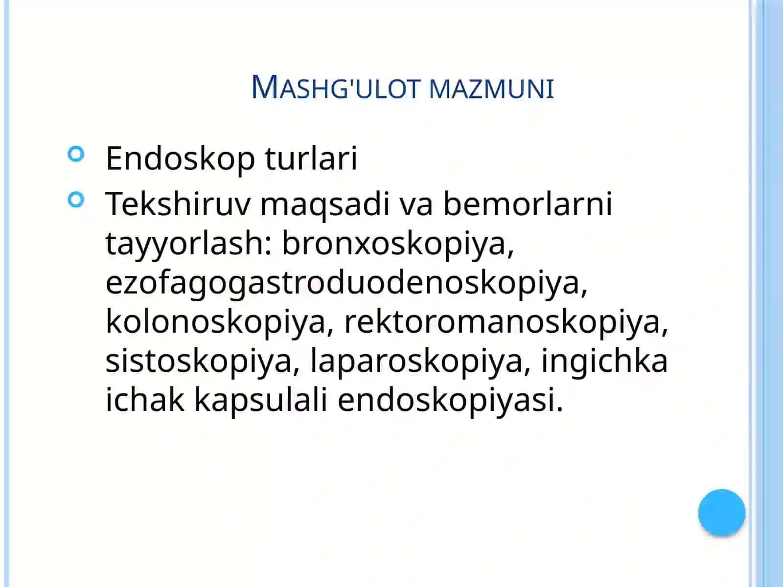 Endoskopik tekshiruv usullari 2