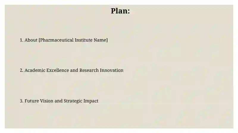 Pharmaceutical Institute Name 2