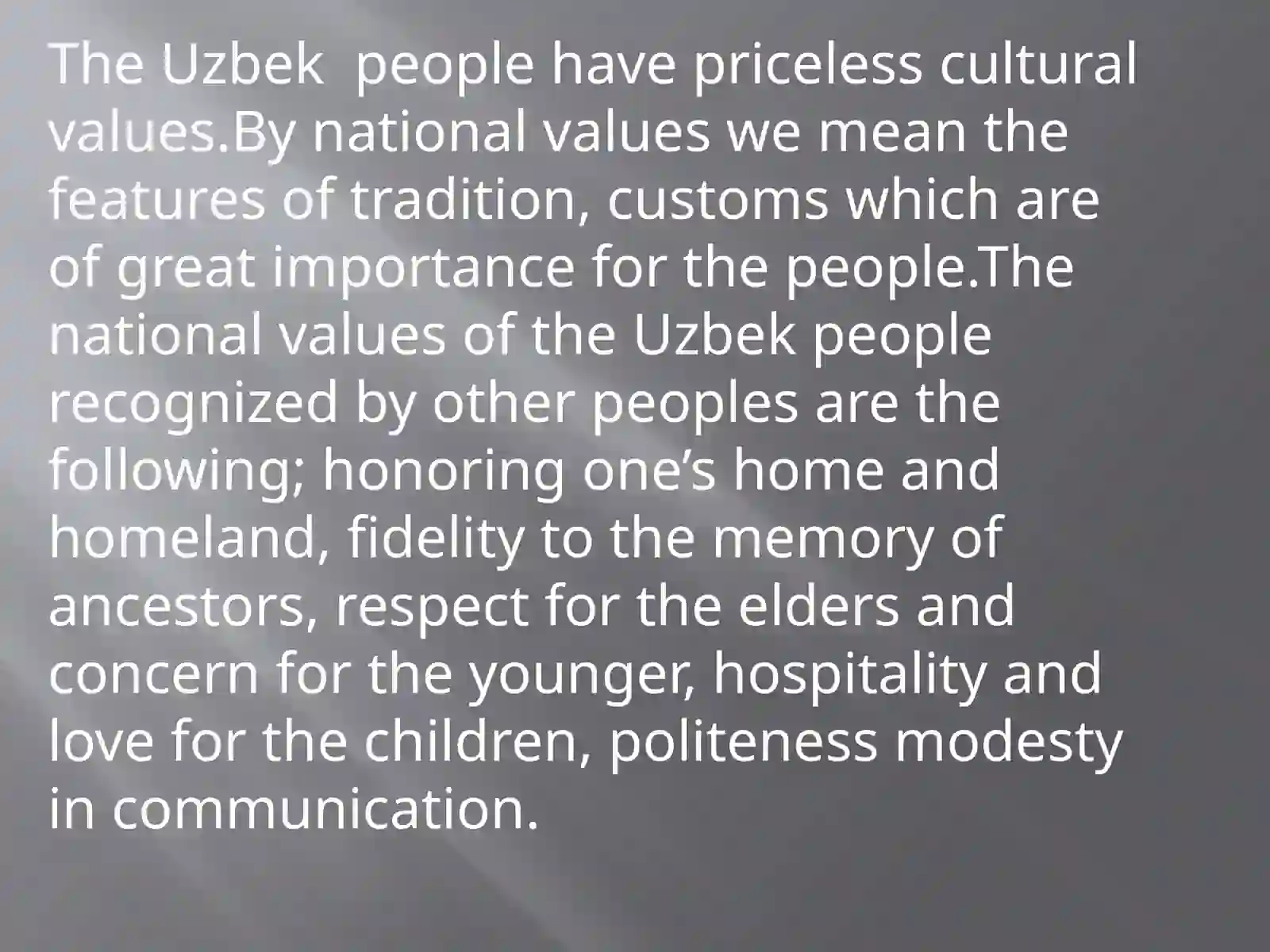 UZBEK CULTURAL VALUES 2