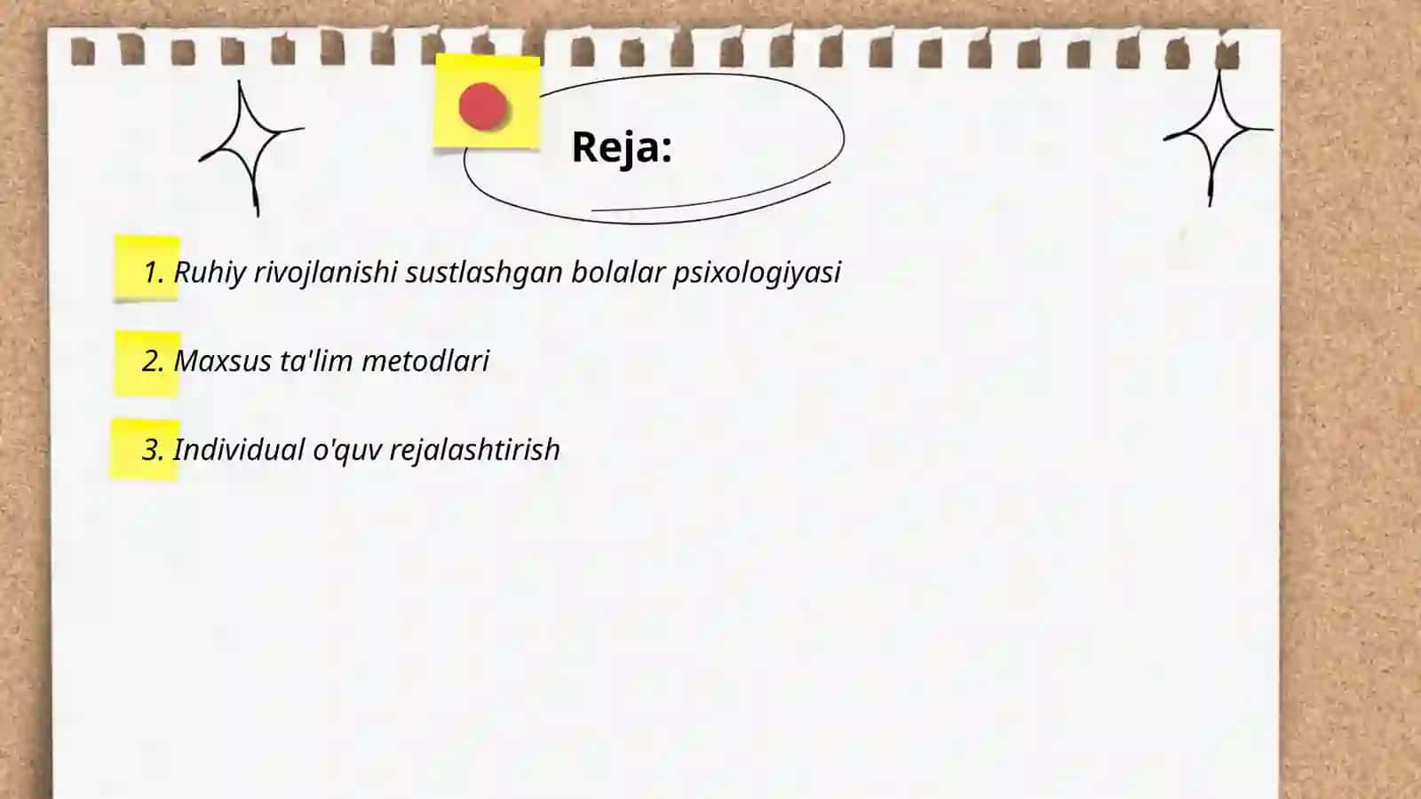 Ruhiy rivojlanishi sustlashgan bolalarni oʻqitish va tarbiyalash 2