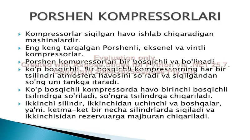 Porshenli kompressorlar 2