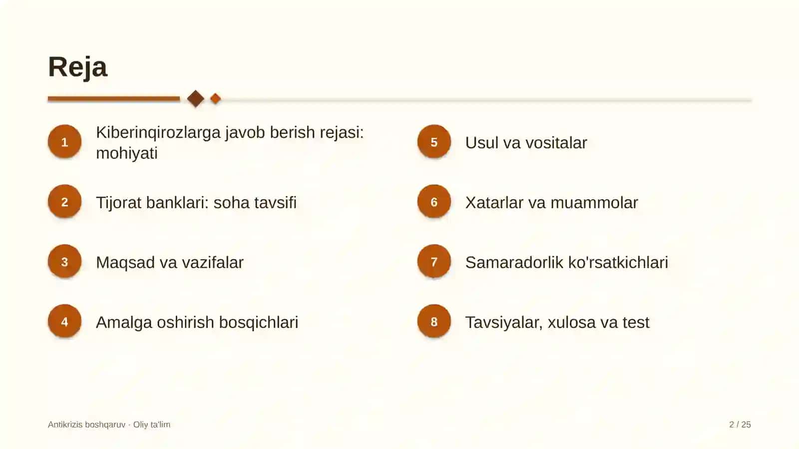 tijorat banklarida kiberinqirozlarga javob berish rejasi 9403 2