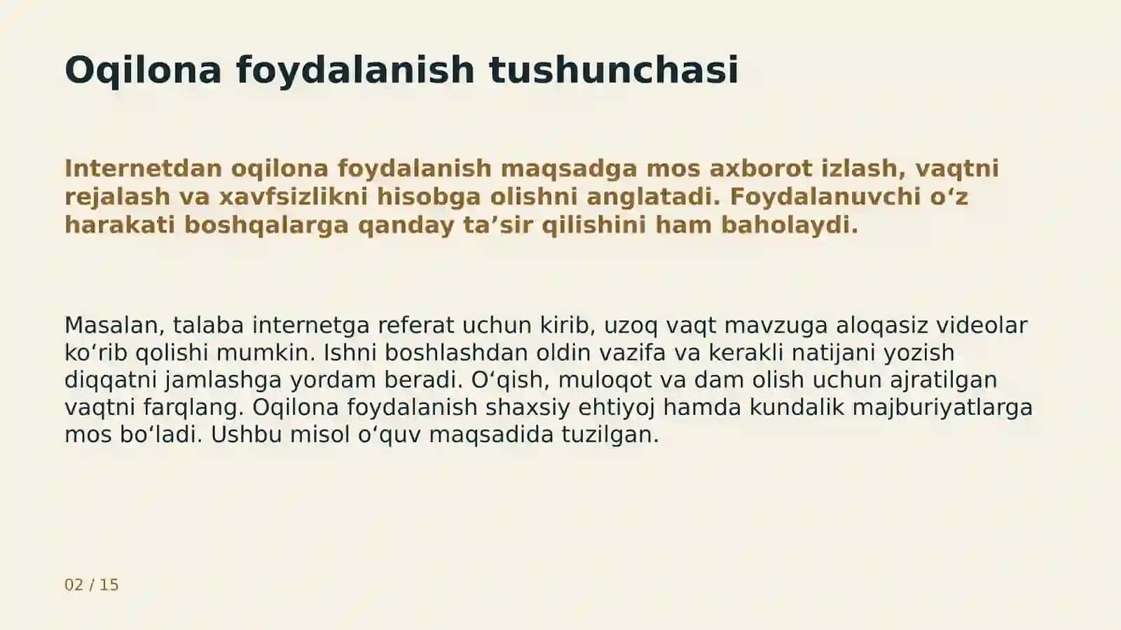 Internet va ijtimoiy tarmoqlardan oqilona foydalanish 2