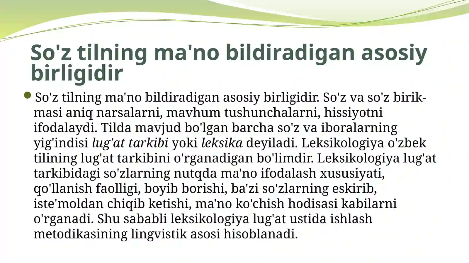 Savodo'rgatish darslarida lug'at ustida ishlash 2