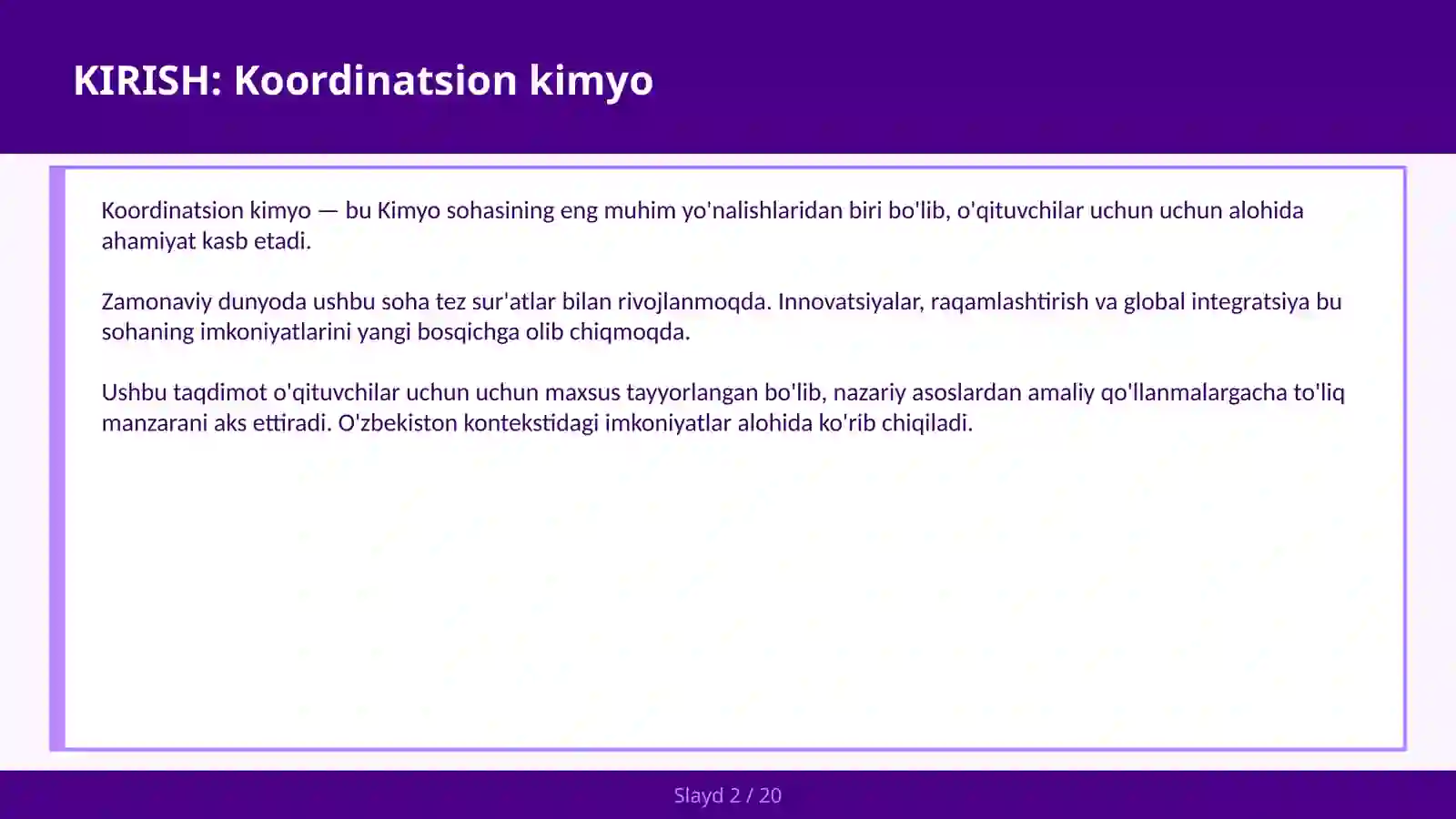 KOORDINATSION KIMYO 2