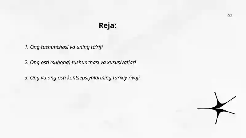 Ong va ong osti kontsepsiyalari 2