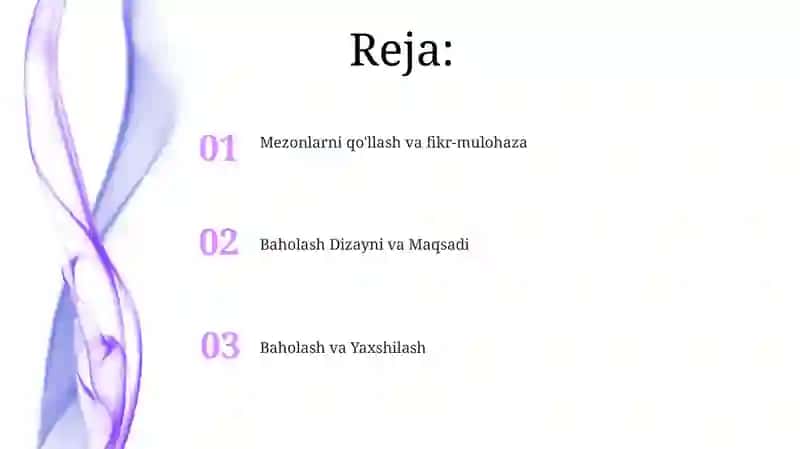 Baholash Amaliyoti 2