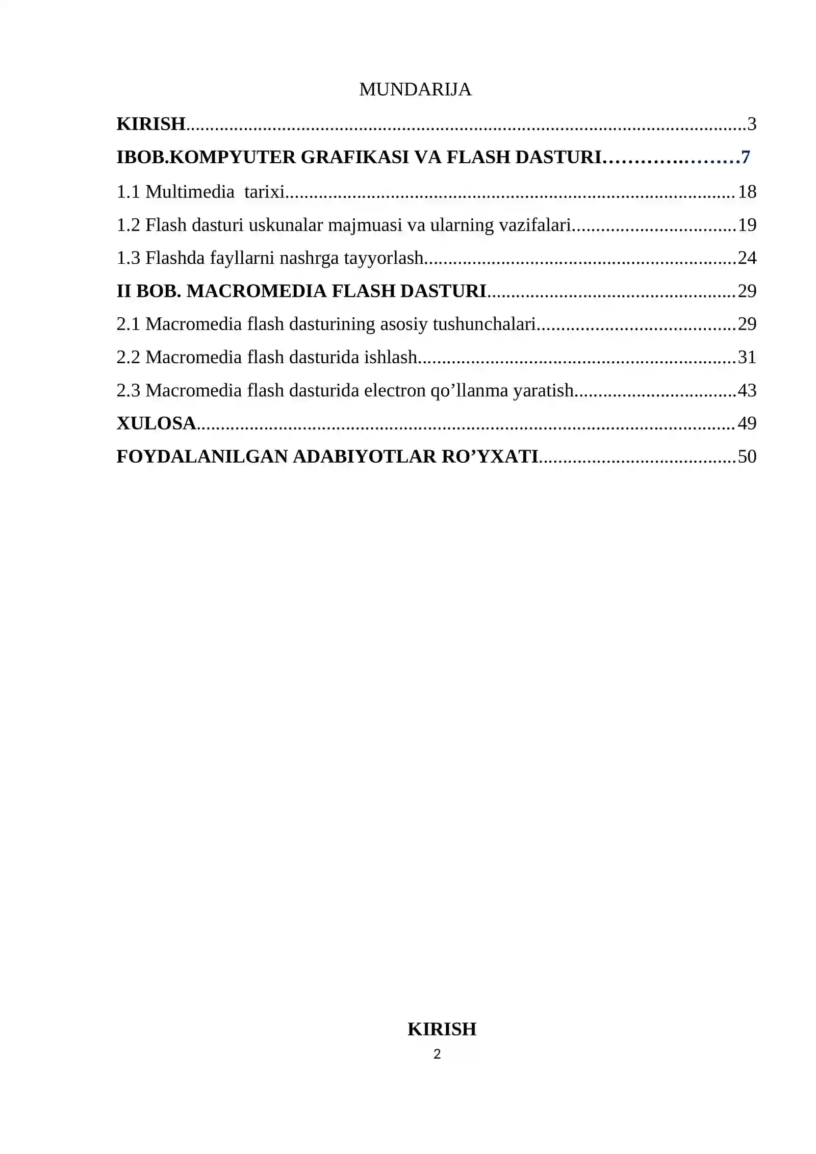 MACROMEDIA FLASH DASTURIDA ELECTRON QO’LLANMA YARATISH 2