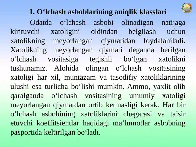 Universal O‘lchash asboblari 2