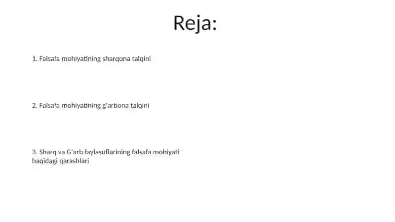 Falsafaning mohiyatiga oid Sharq va G’arb mutafakkirlari 2