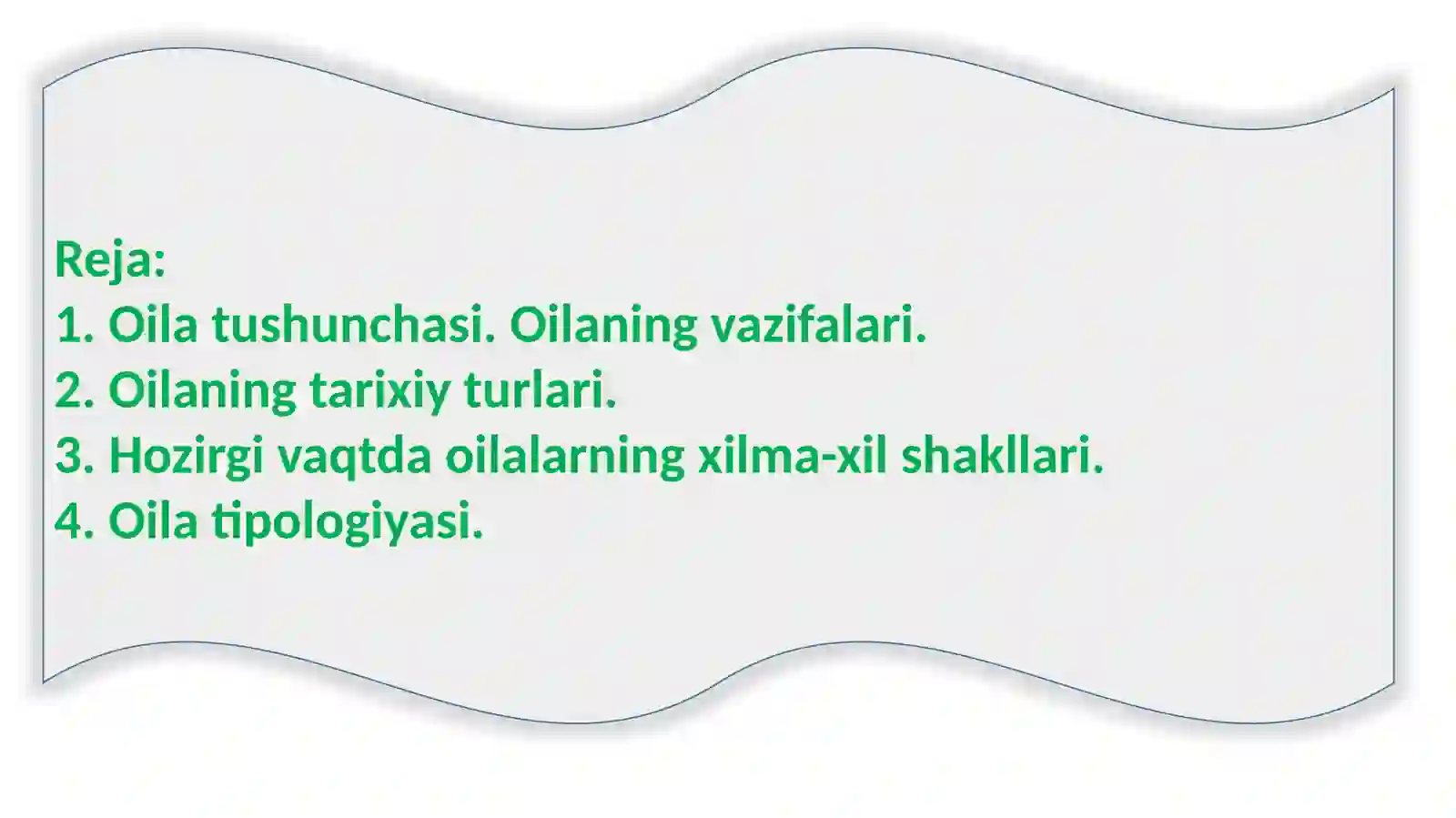 OILA, UNING VAZIFALARI 2