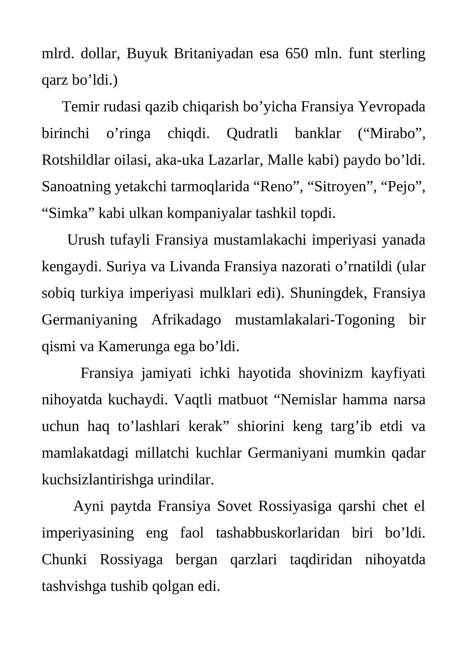 1918-1939 - yillarda Fransiya 2