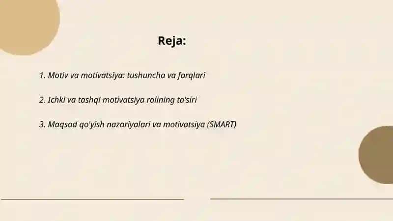 Motiv va motivatsiya: tushuncha va farqlari 2