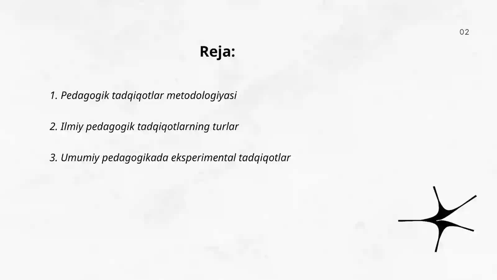 Umumiy pedagogikaning ilmiy tadqiqot metodlari 2