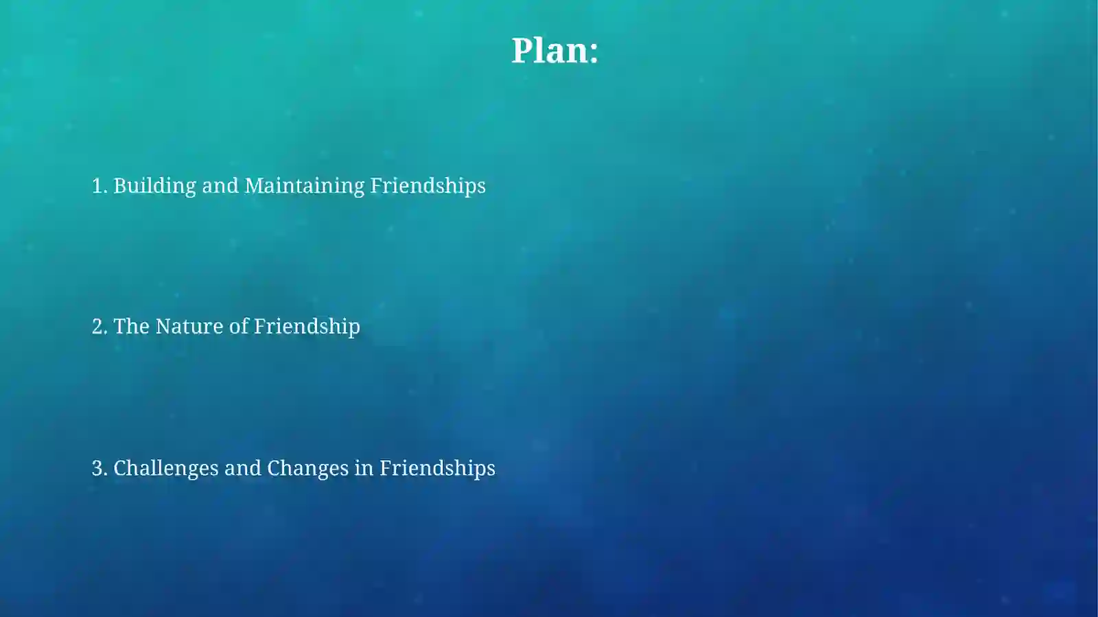 Friendships 2