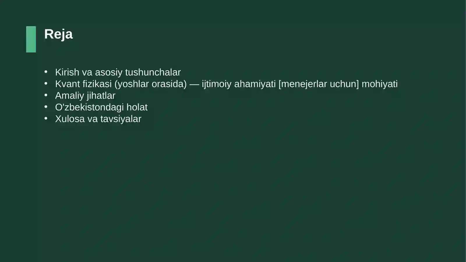 Kvant fizikasi (yoshlar orasida) — ijtimoiy ahamiyati [menejerlar uchun] 2