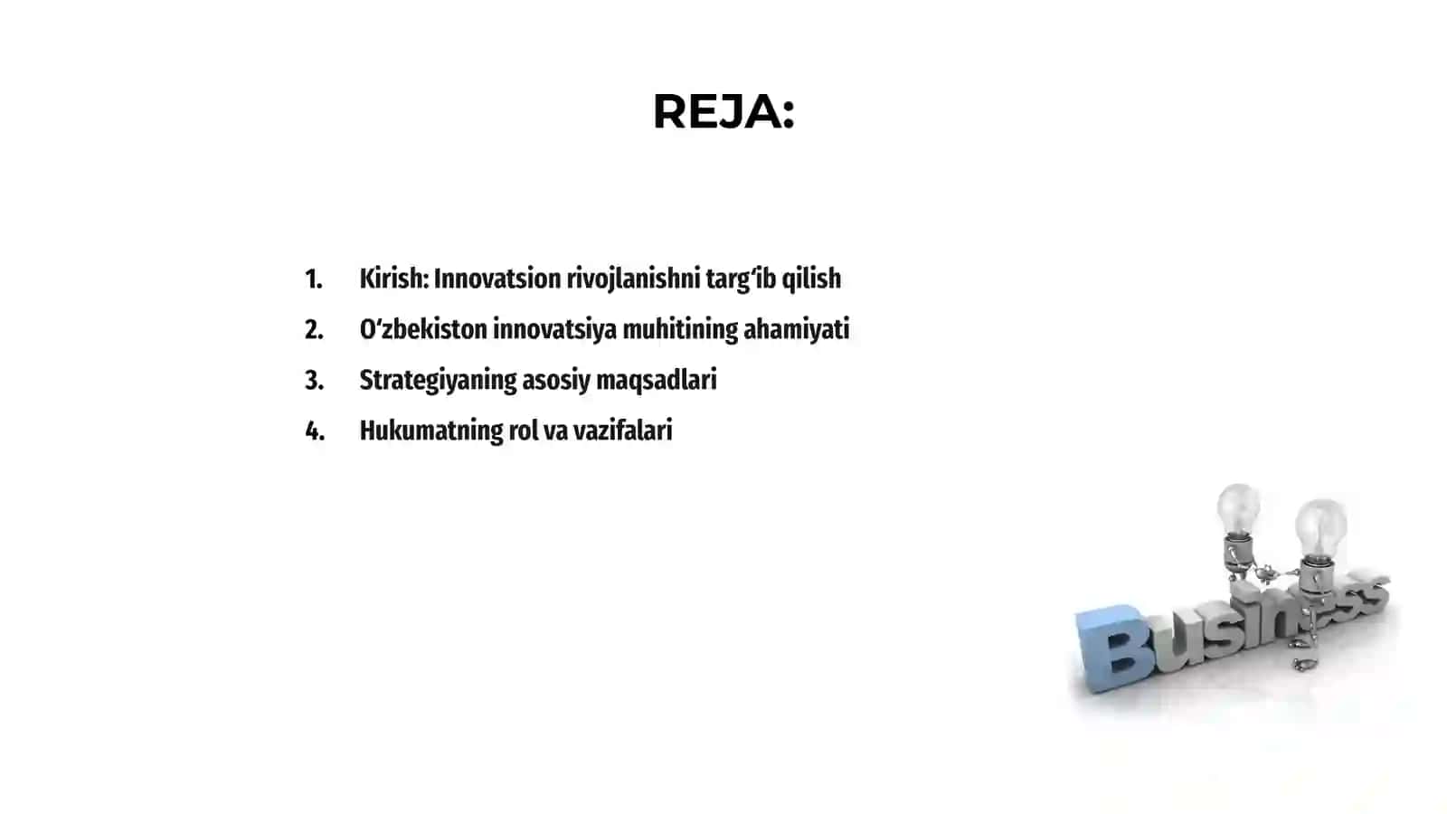 Oʻzbekistonda innovasion rivojlanish strategiyasi 2