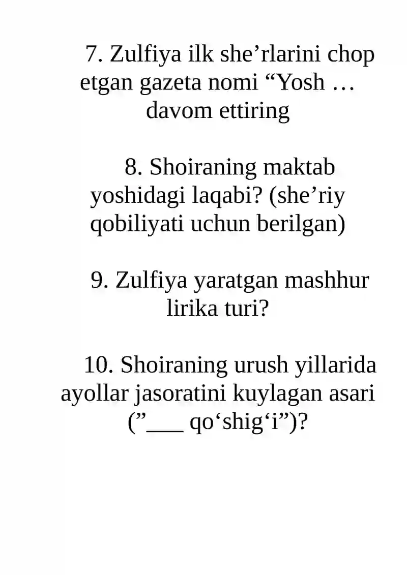 Zulfiyaxonim 2