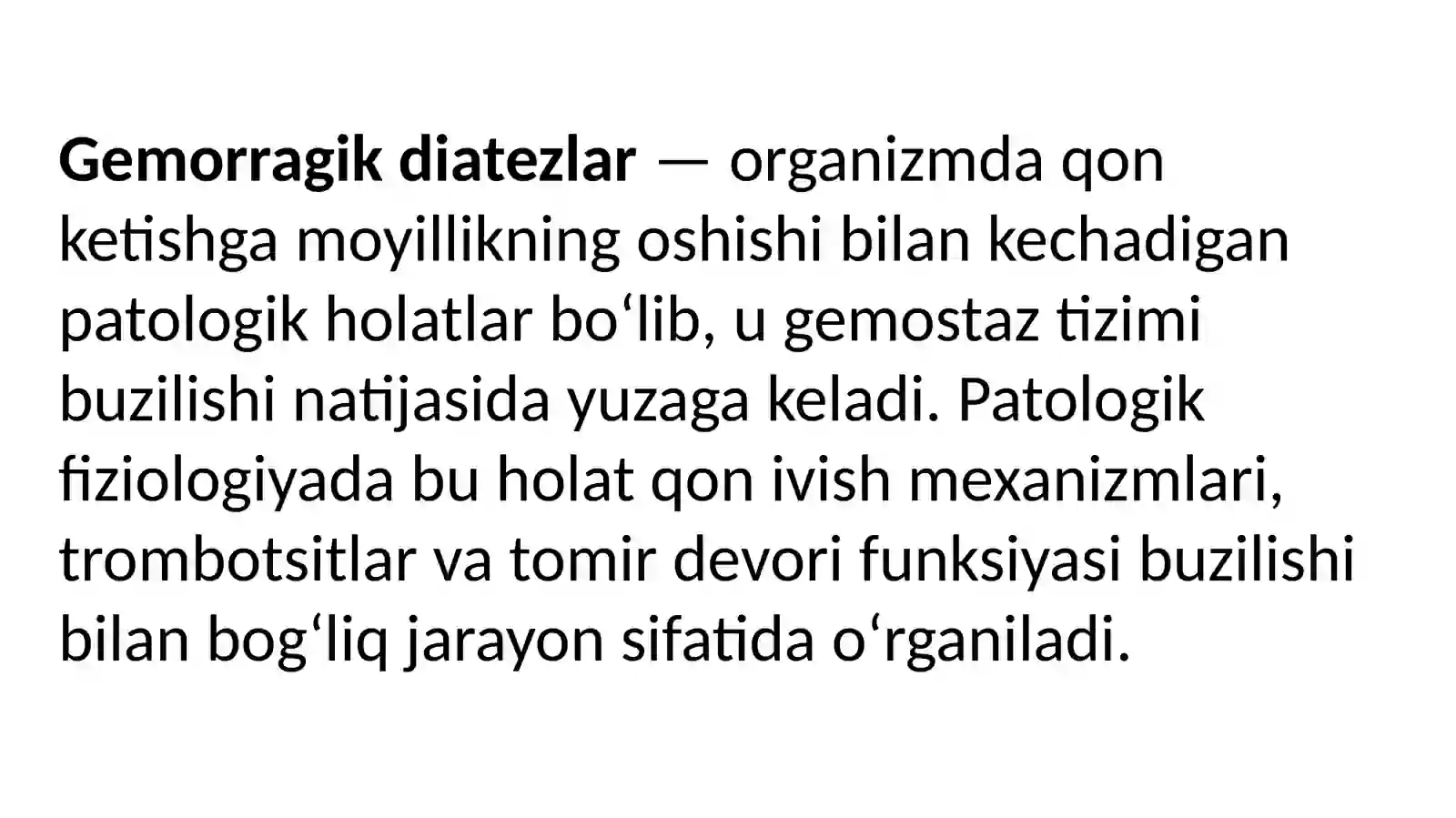 Gemorragik diatezlarning ko’rinishlari 2