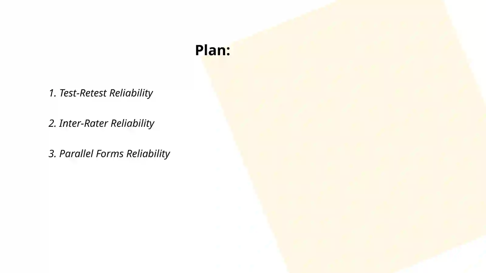 Test Reliability 2