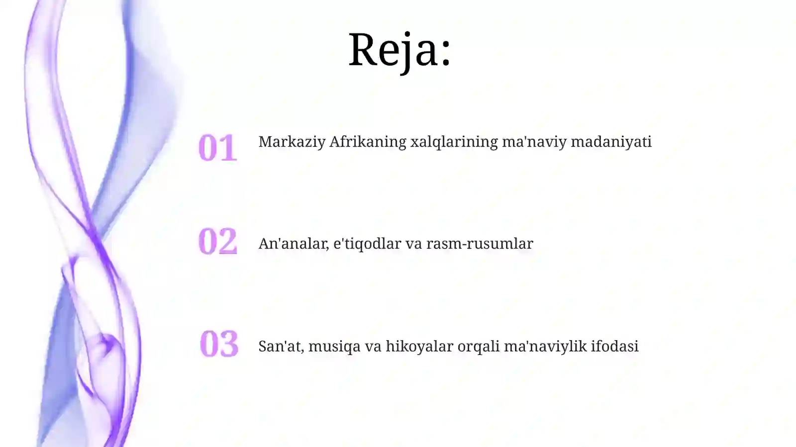 Markaziy Afrika xalqlari maʼnaviy madaniyati 2