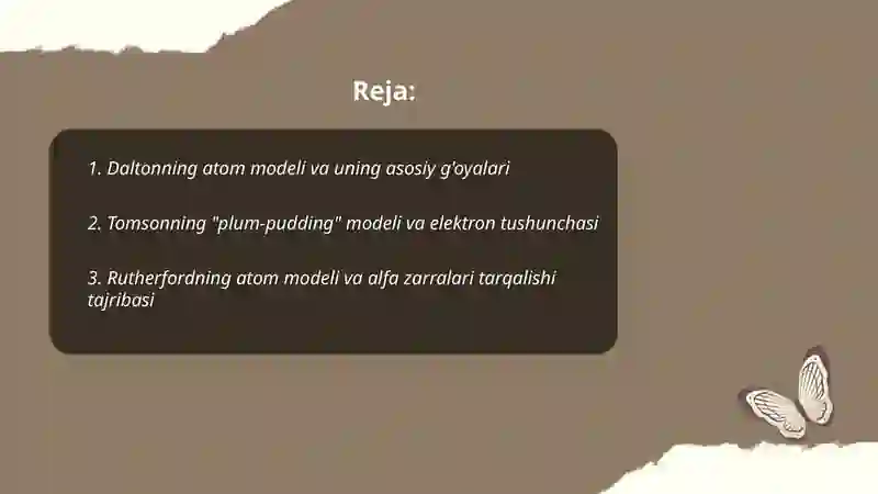 Daltonning atom modeli va uning asosiy g'oyalari 2