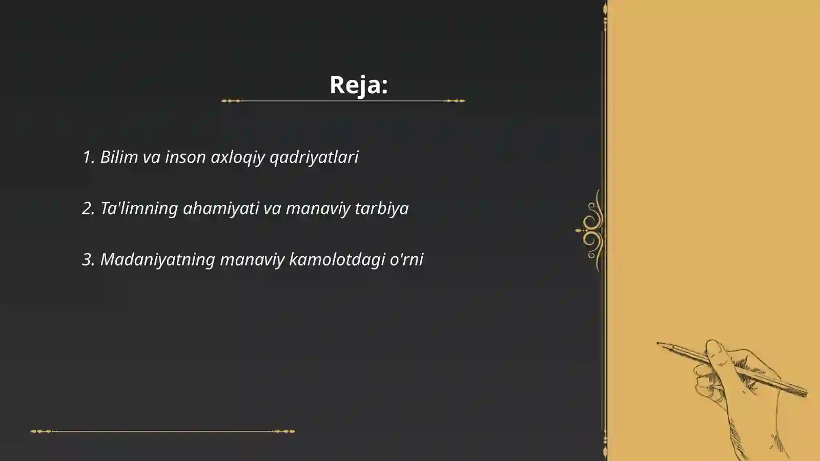 Bilim inson manaviy kamoloti 2