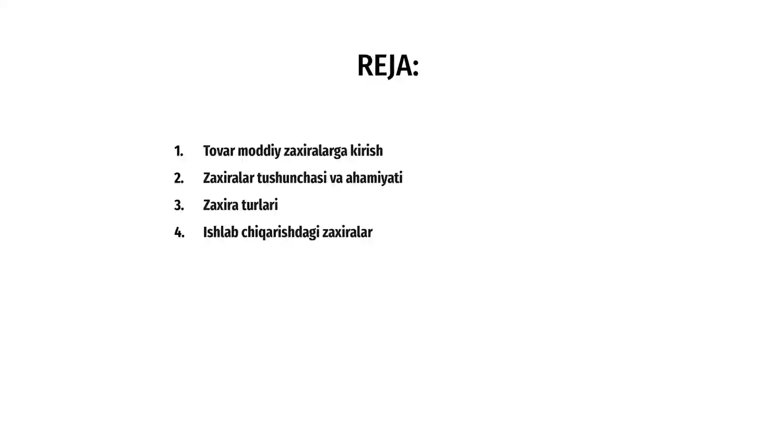 Tovar moddiy zaxiralar 2
