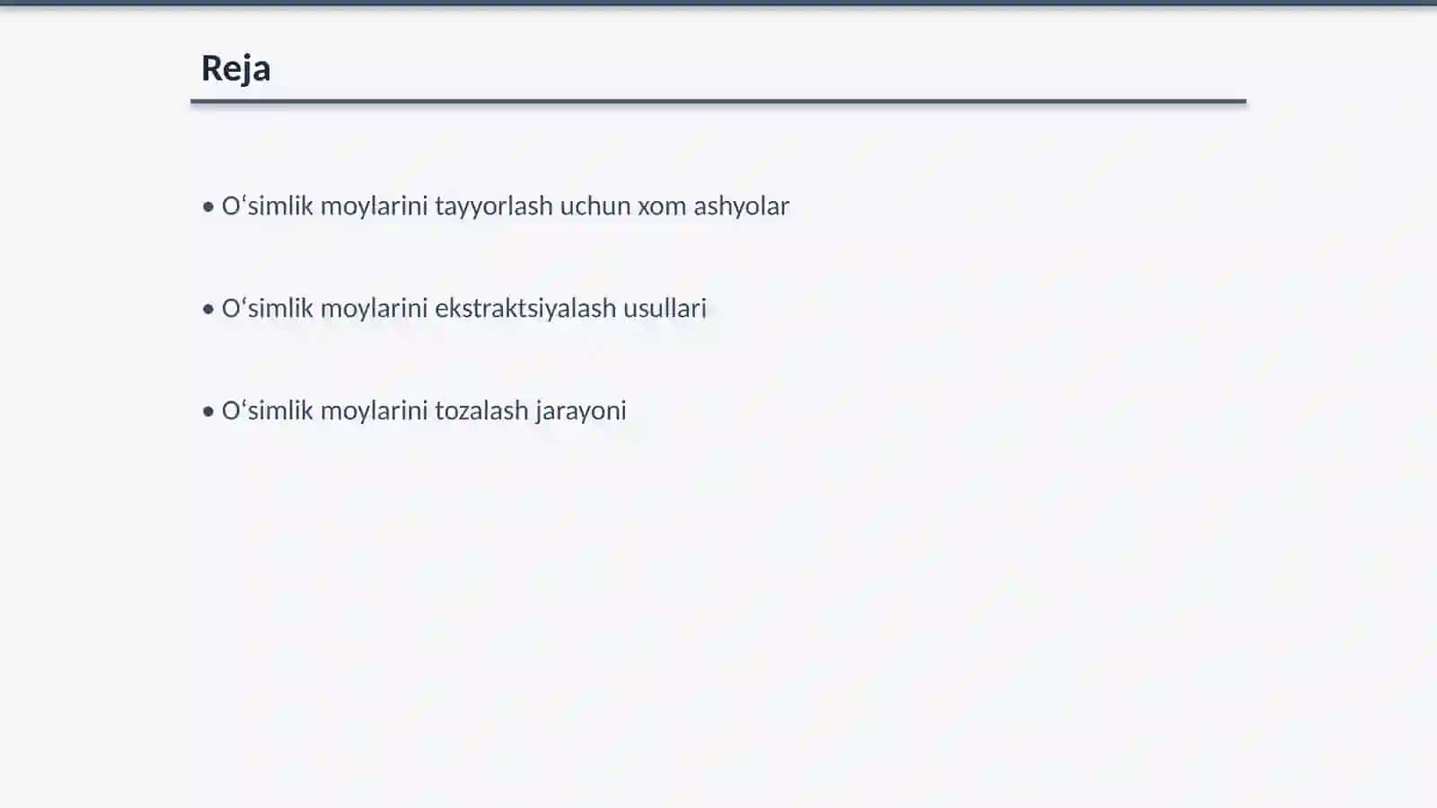 Oʻsimlik moylari ishlab chiqarish texnologik sxemasi bosqichlari 2