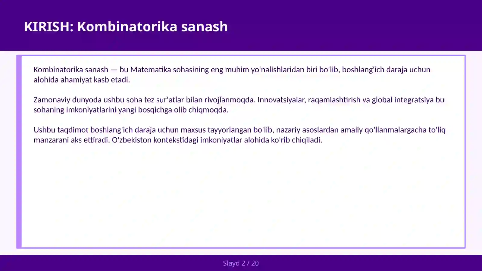 KOMBINATORIKA SANASH 2