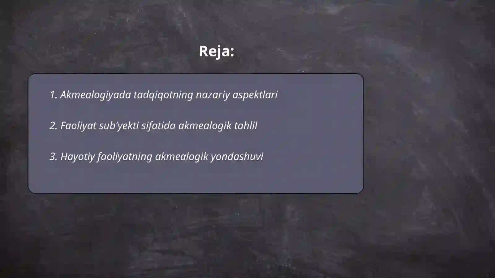 Akmealogiyada tadqiqotning o'ziga xos uslubiy tamoyillari 2