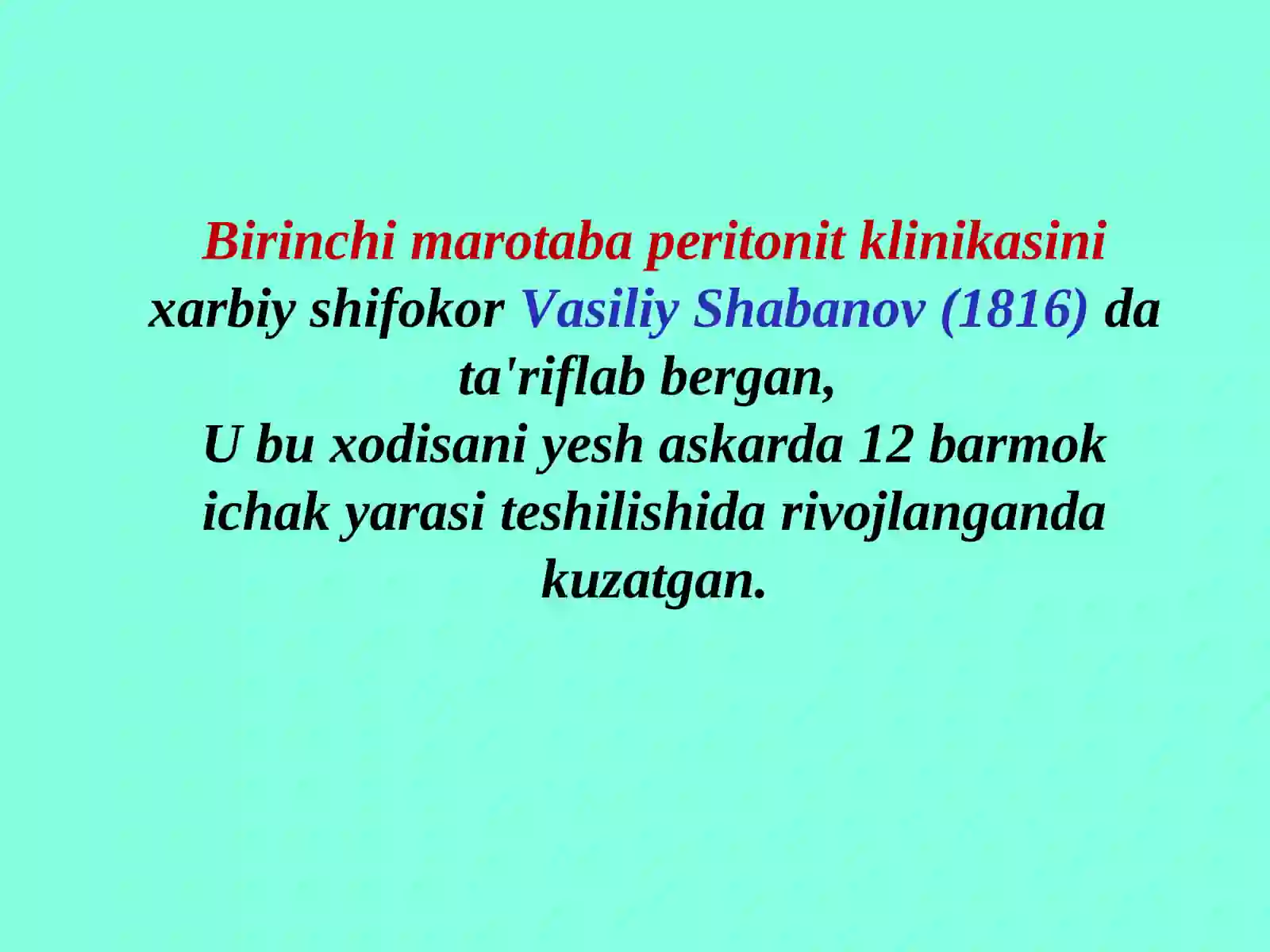 O‘tkir peritonit 2