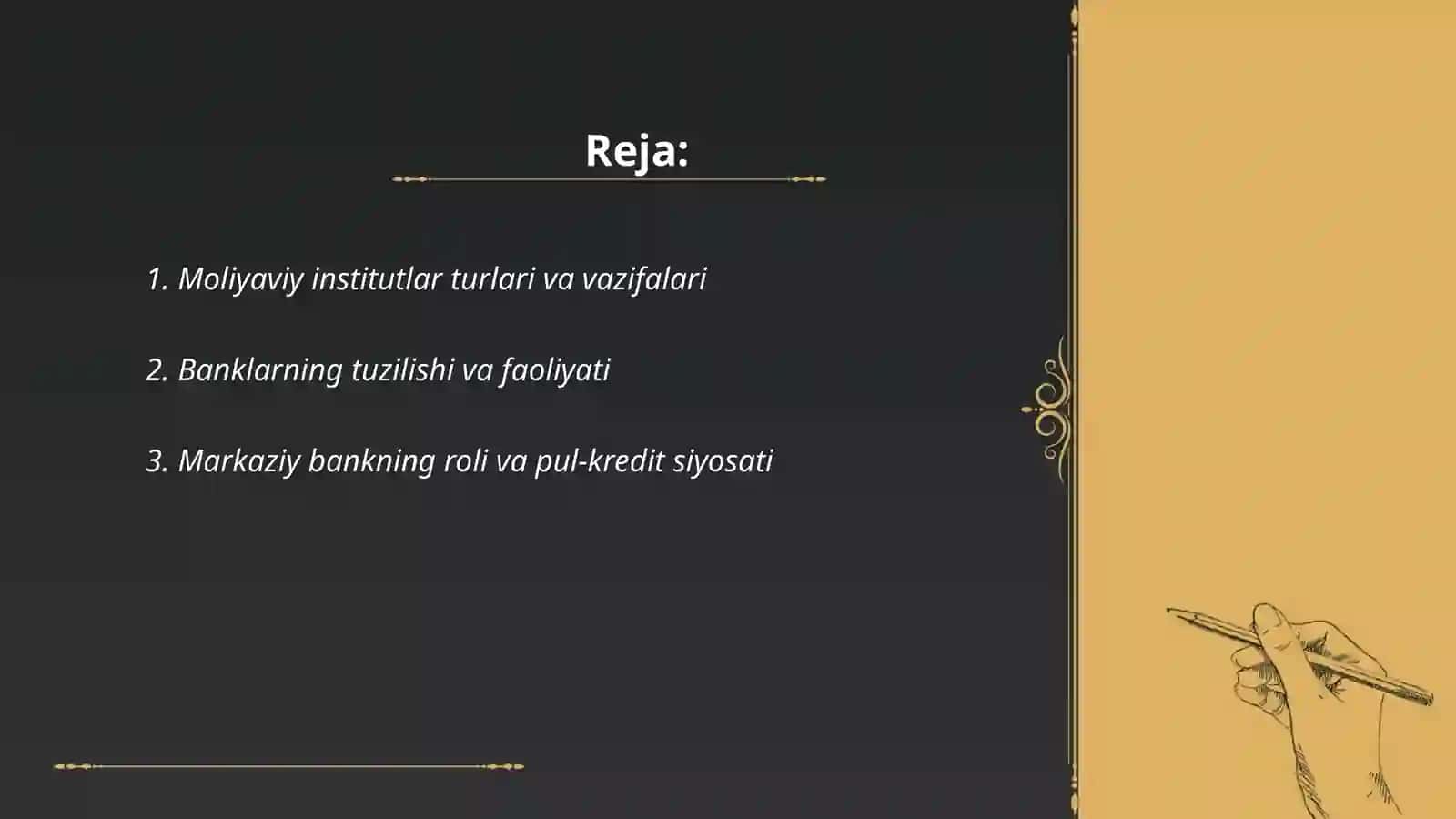Moliyaviy institutlar haqidatushuncha 2