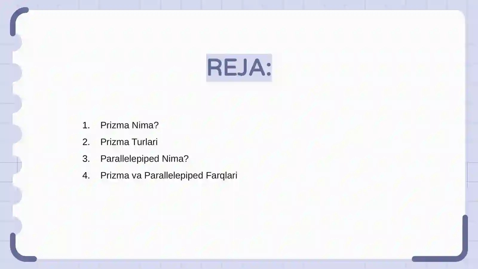 Prizma va Parallelepiped 2