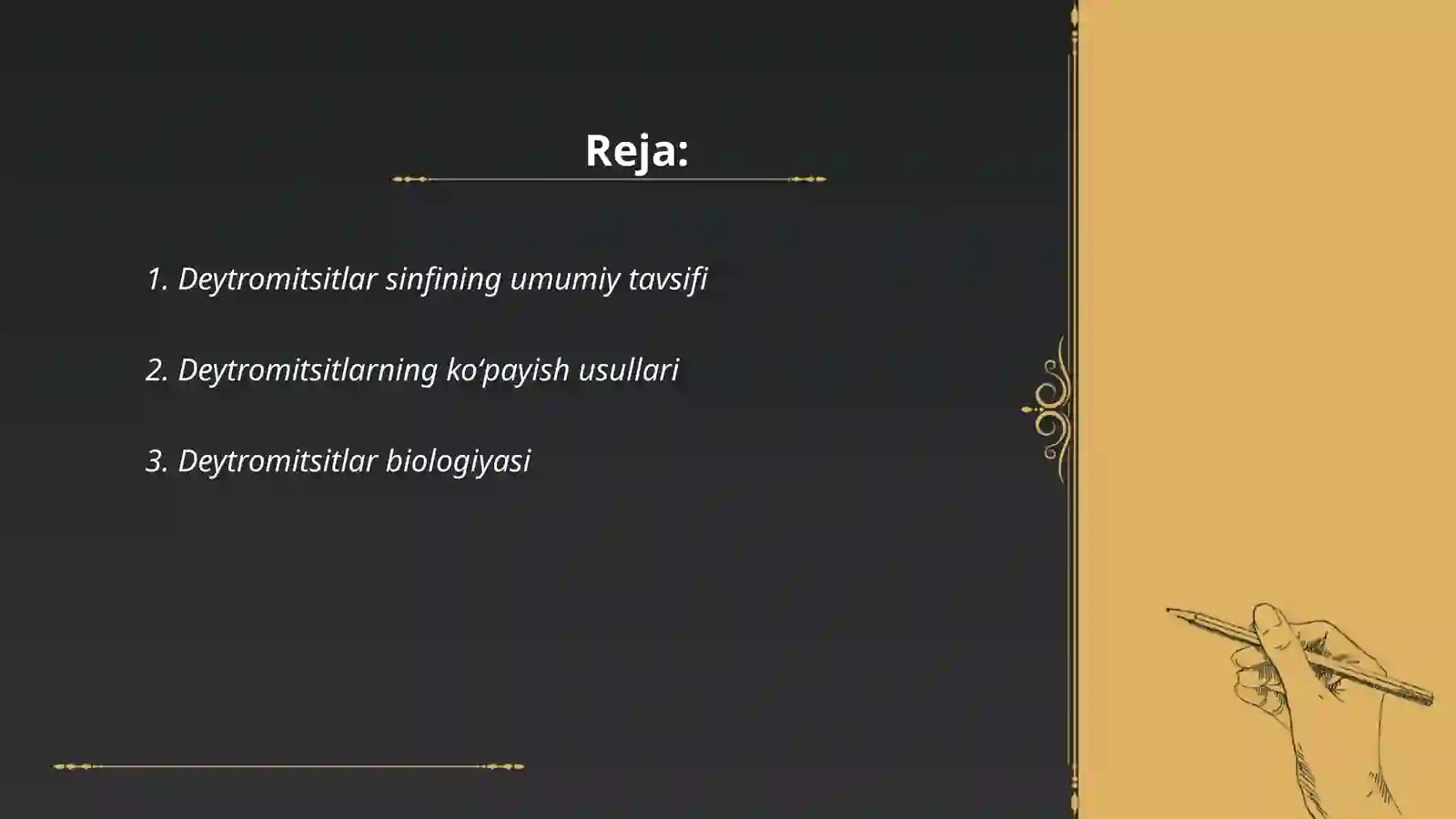 Deytromitsitlar takomillashmagan zamburugʼlar (Deuteromycetes) sinfining umumiy tasnifi 2