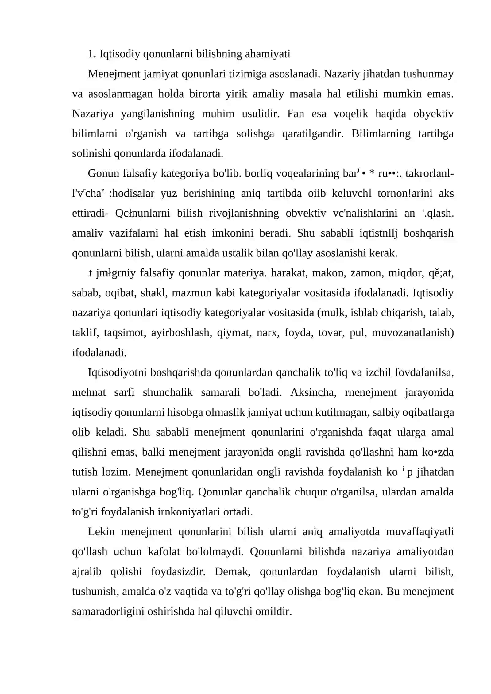 Menejment qonunlari va tamoyillari 2