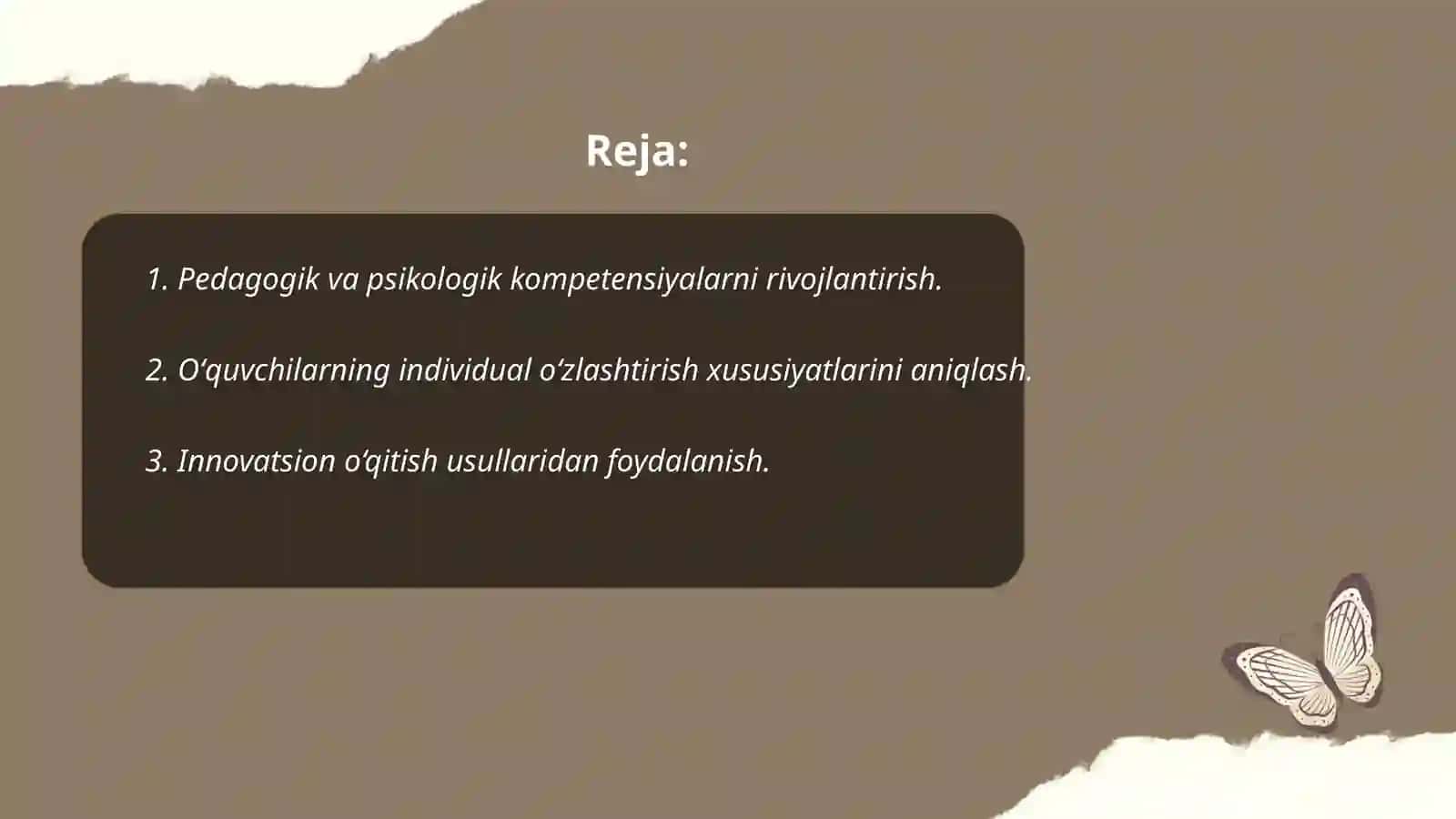 Sinf rahbarining oʻquv faoliyati samaradorligini oshirishga qoʻyilgan talablar 2