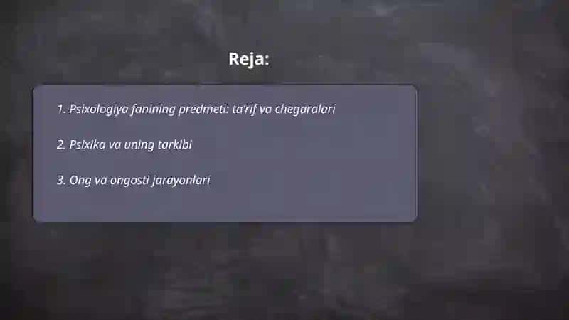 Psixologiya fanining predmeti 2