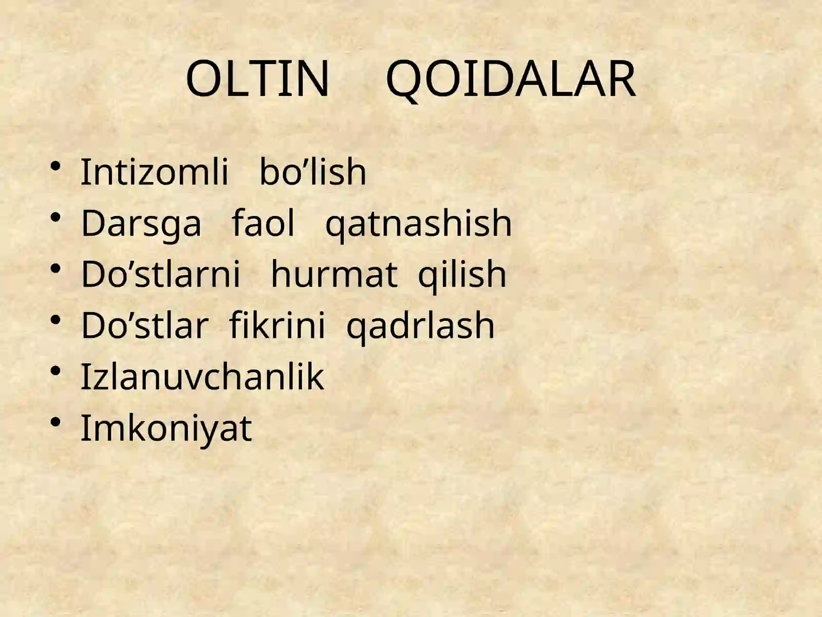 Oltin kuz dars ishlanmasi 2